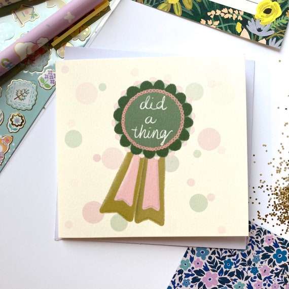 Award Ribbon Pattern Greeting Card Award Ribbon Pattern Greeting Card