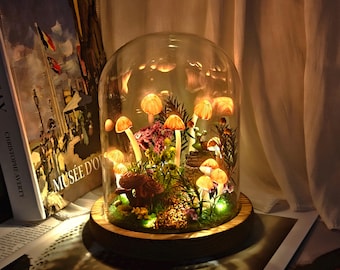 Mushroom Night Light, Glowing Light, Magic Mushroom Lamp, Enchanted Forest Home Decor, Birthday Gift, Christmas Gift