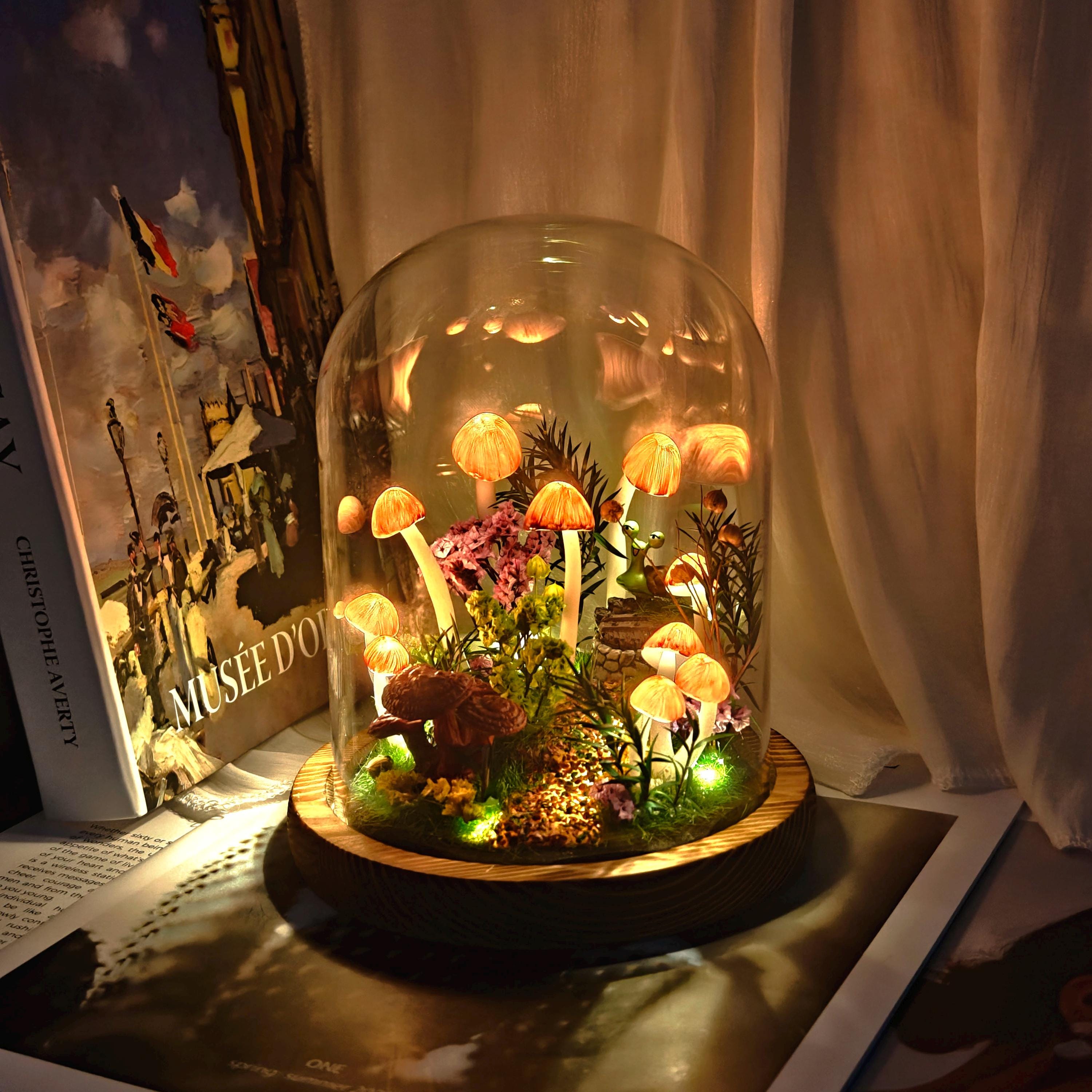 Mushroom glass dome - Etsy België, image size:3000x3000