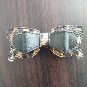 Cheetah animal print hair clip  embroidered hair bow sun glasses shades sunglasses summer