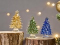 Illuminated Glass Christmas Trees,Mini Glass Christmas Tree Ornaments,Christmas Ornaments Glass Tree Decoration,Christmas Gift