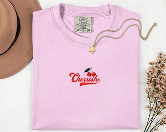 Cherry Cherrish T-Shirt, Retro Fruit Graphic Tee, Cute Vintage Cherry Shirt, Playful Summer Top, Y2K Inspired Aesthetic, Cute Fruit Tee
