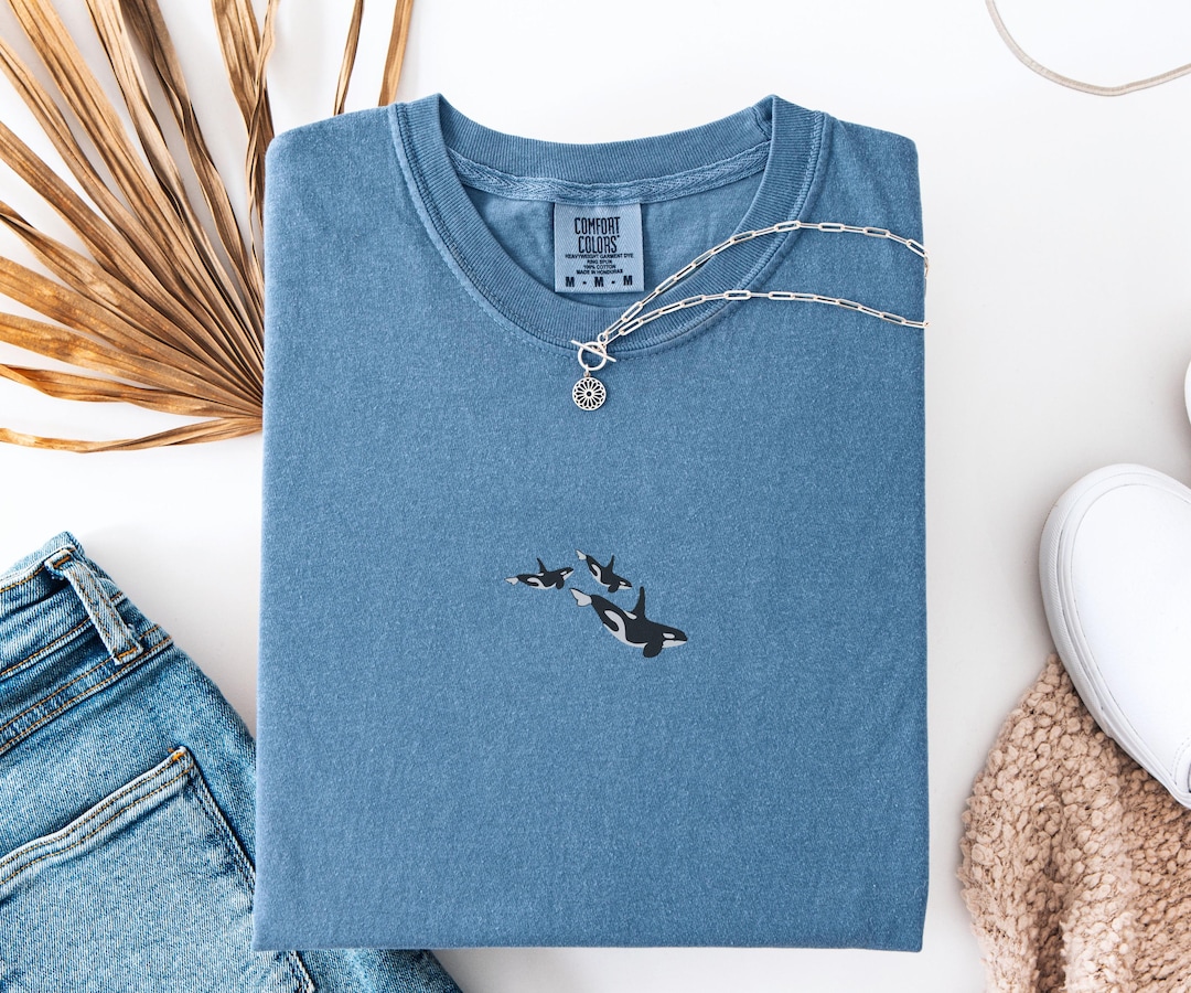 Comfort Colors® Trio of Orcas T-shirt, Unisex Orca Tshirt, Whale Shirt ...