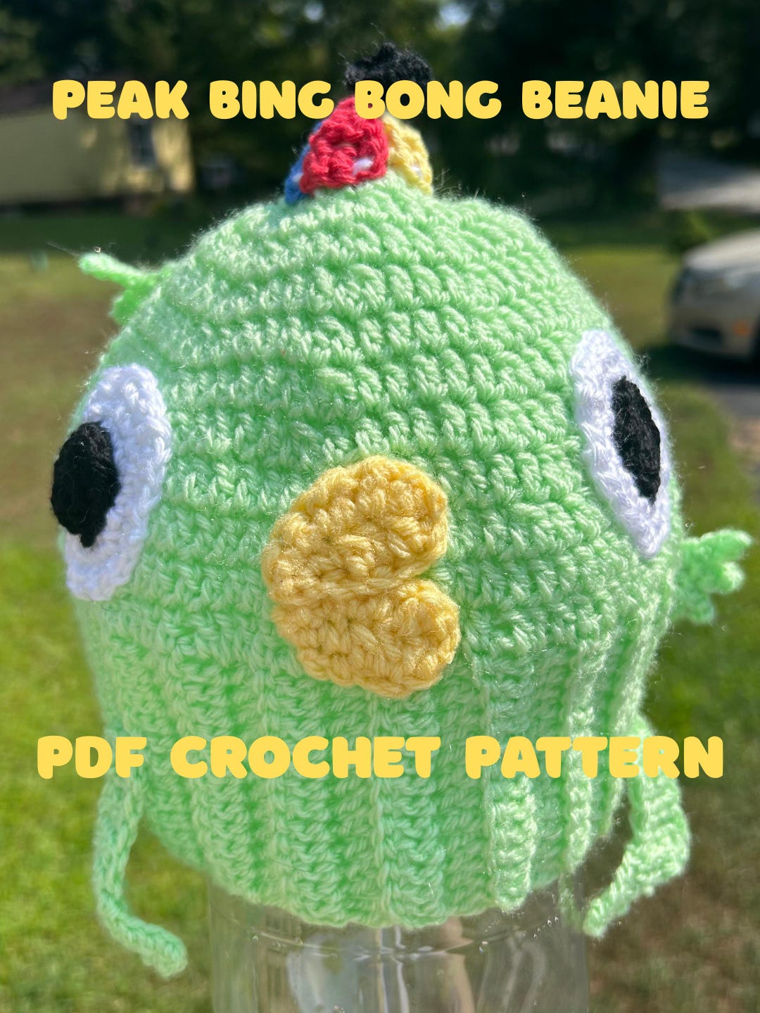 Peak Bing Bong Beanie Crochet Pattern PDF - Etsy