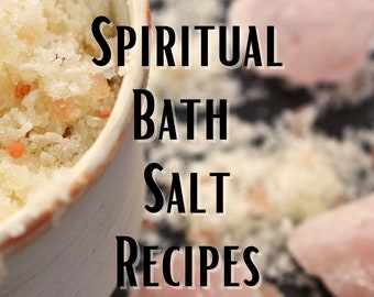 Paquete de recetas de sales de baño espirituales: rituales de limpieza, prosperidad y atracción del amor Descarga digital