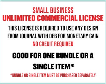 Commercial License for Small Business - Journal With Deb