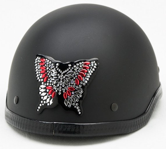bling butterfly design for motorcycle helmet Rhinestone Helmet Bling Sticker