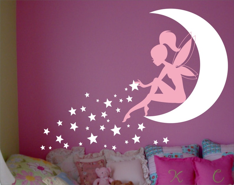 fairy wall decal fairy wall decor wall decal fairy fairy | etsy