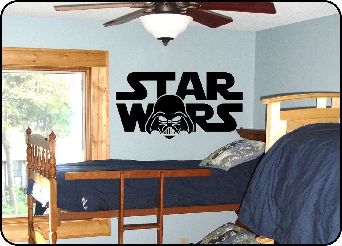 Star Wars Wall Decal / Darth Vader Wall Art / Boys Room Decor Etsy UK
