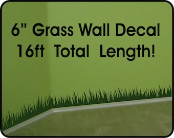 Grass Wall Decal wall border - removable vinyl wall stickers / grass wall decal for nursery / playroom vinyl wall border/ grass decor