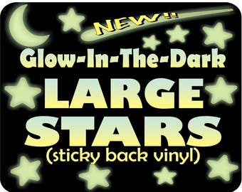 LARGE Glow in the Dark Stars, Self adhesive Stars, Nursery wall decor, Toddler Room decor, Night Light, ceiling stars, Best ceiling stars!