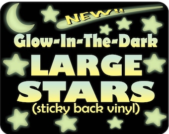 LARGE Glow in the Dark Stars, Self adhesive Stars, Nursery wall decor, Toddler Room decor, Night Light, ceiling stars, Best ceiling stars!