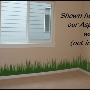 Grass Wall Decal border 12 tall x 120 long removable vinyl wall border nursery wall border image 2