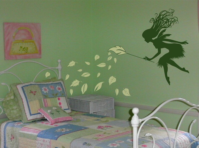Forest Fairy Wall Decal Woodland Fairy Wall Decal Forest Etsy