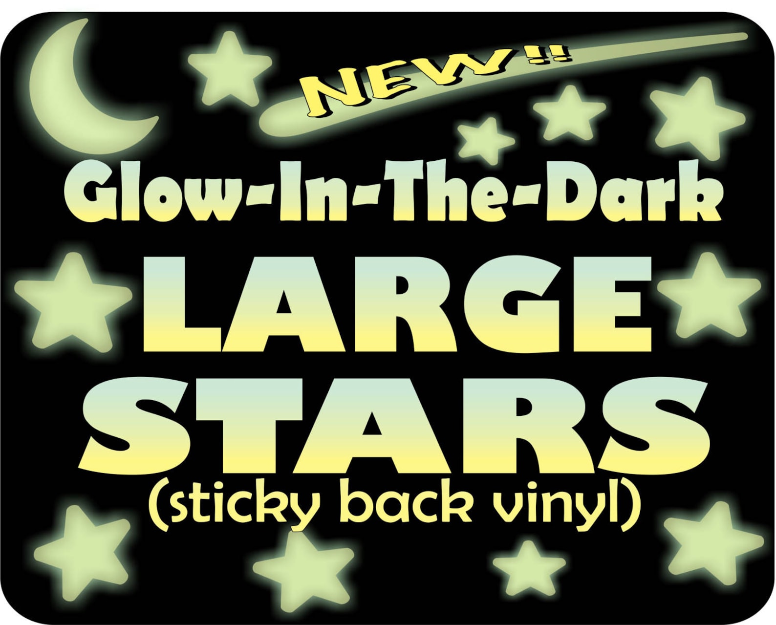 Nursery Wall Decor Glow Stars Toddler Room Decor Large Glow Etsy