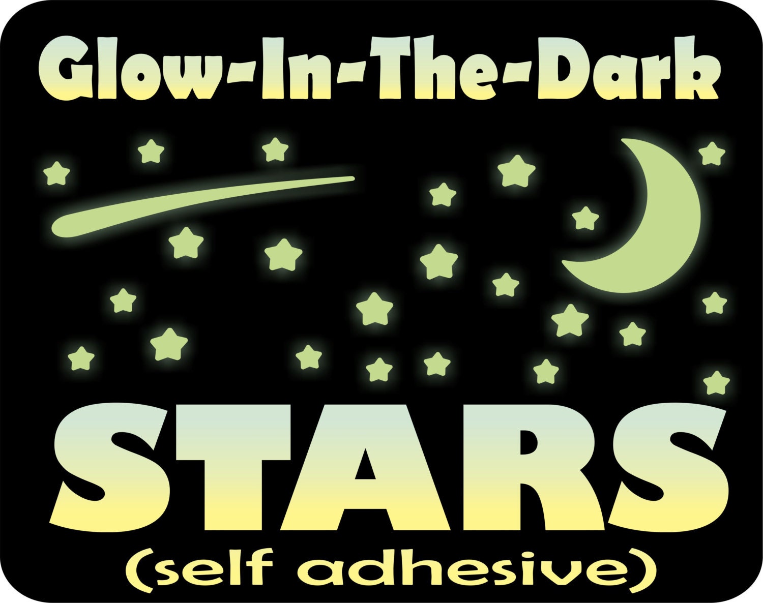 Glow in the Dark Stars Stars for Ceiling Glow Stars Star Decals Glow  Stickers Ceiling Stars Kids Room Wall Decor Fun Stocking Stuffer 