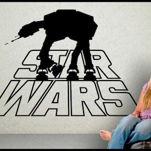 Star Wars wall decal, Star Wars wall sticker, Star Wars Decor, At At Walker, At-At Walker, Star Wars At At wall decal, atat walker decal