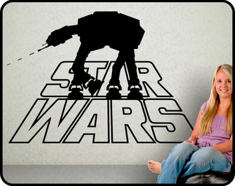 Star Wars wall decal, Star Wars wall sticker, Star Wars Decor, At At Walker, At-At Walker, Star Wars At At wall decal, atat walker decal