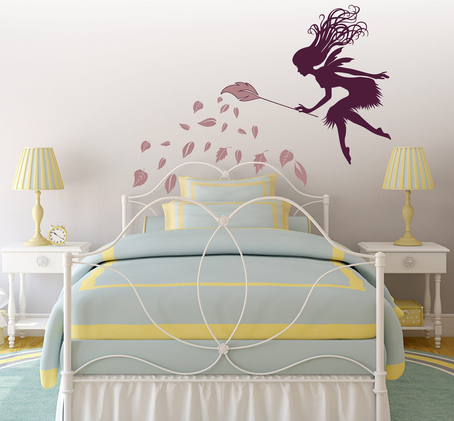 Forest Fairy Wall Decal, Woodland Fairy Wall Decal, Forest Fairy Decor