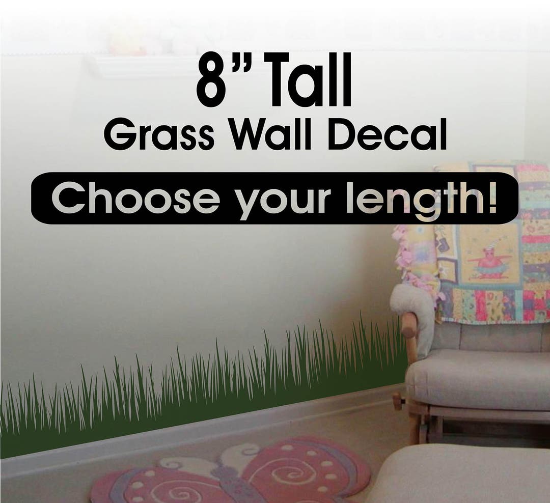 Grass Wall Decor / Grass Wall Decal Border / Grass Border/ Playroom