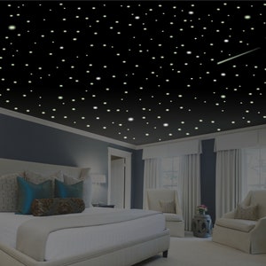 Romantic Bedroom Decor, Bright Glow, Glow in the Dark Stars, Romantic Gifts, Romantic Wall Decal, Ceiling Stars, Romantic Stocking Stuffer