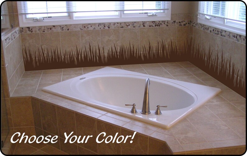 Grass Wall Decal Border Removable Vinyl Wall Border Art Etsy