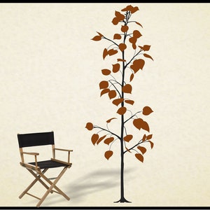 ASPEN TREE Wall Decal 66&quot; Tall - removable decal vinyl sticker - Choose Your Colors, 23&quot; x 66&quot;