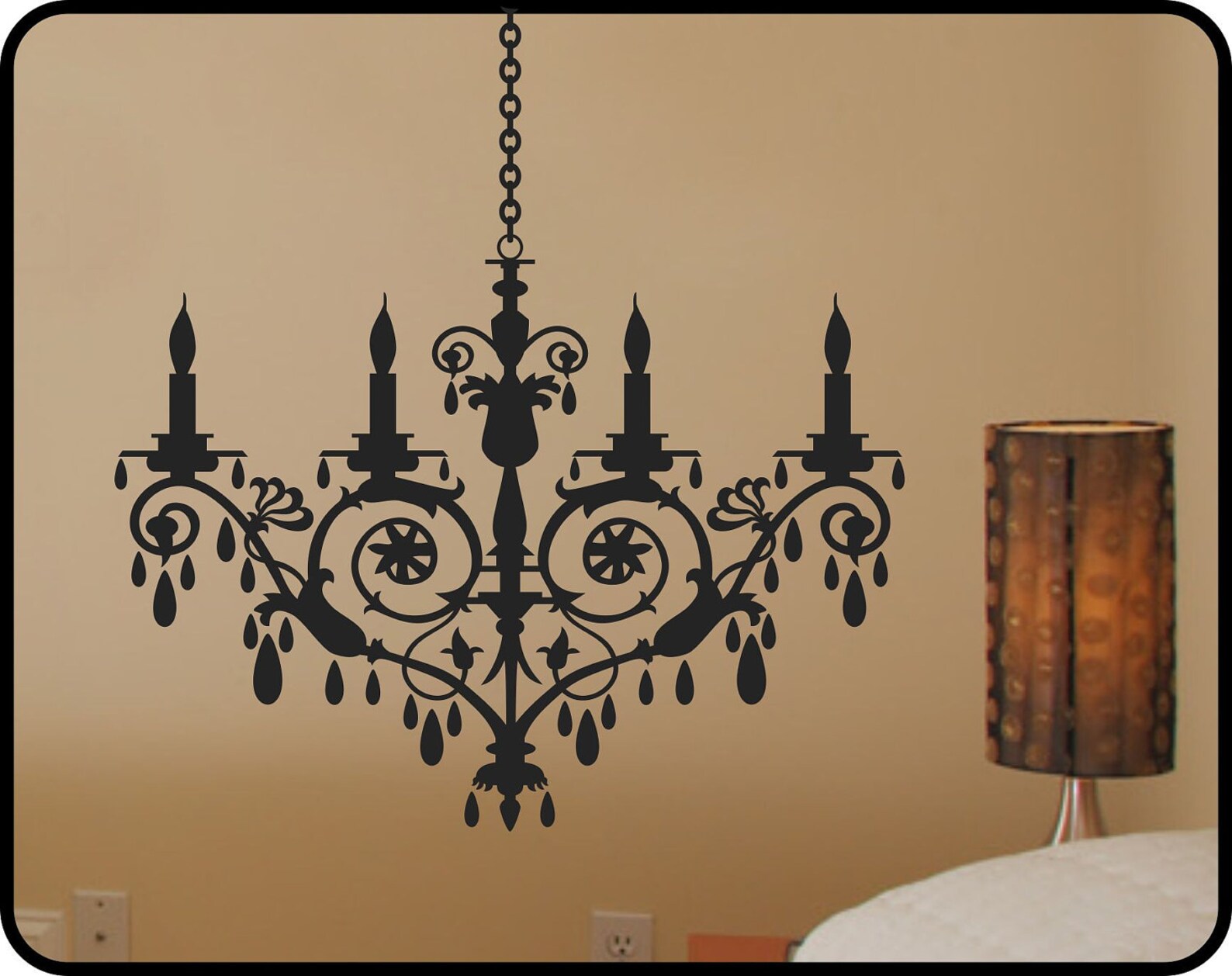 Crystal CHANDELIER Wall Decal Removable Modern Vinyl Wall Etsy