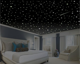 Romantic Bedroom Decor, 1100+ Glow in the Dark Ceiling Stars, Romantic Gift, Romantic Wall Decal, Anniversary, Romantic stocking stuffer