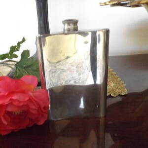 Vintage pewter flask Cooper Brothers sons Sheffield England Bon Pewter accessory. Men accessory. Vine flask. Whisky flask, Hunting, fishing.