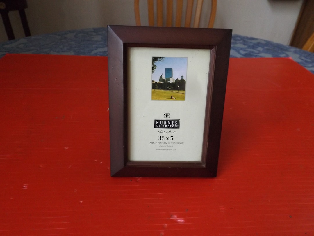 Burnes of Boston Wooden Picture Frame for 3.5