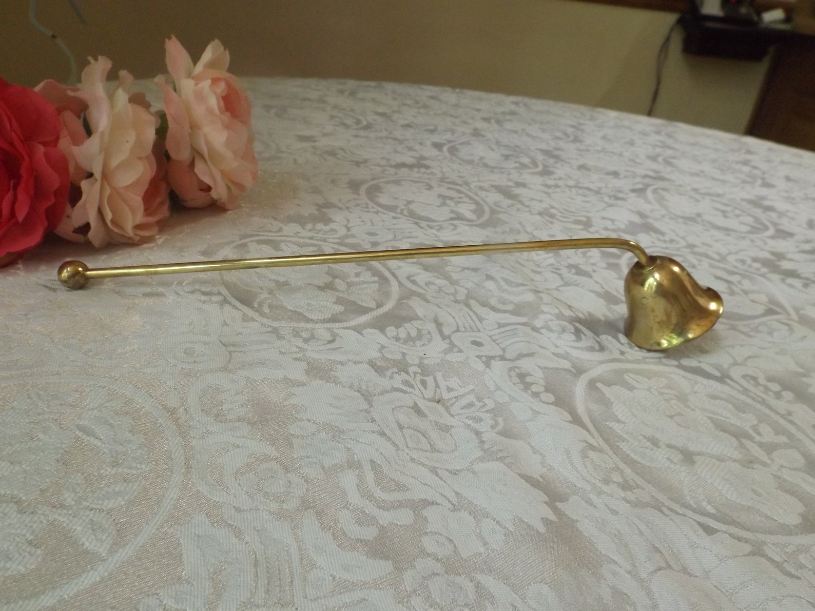 India CANDLE SNUFFER/Brass Snuffer with long twisted handle Etsy