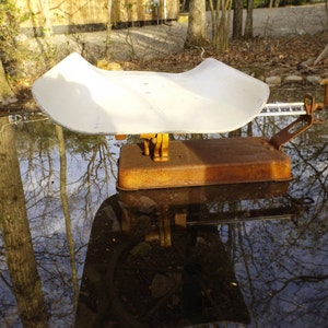 sale 20 s century Antique DETECTO beam-type baby scale by Detecto scales Brooklyn NY USA  marked display