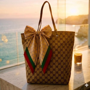 Vintage Gucci Brown Leather Bag - Etsy