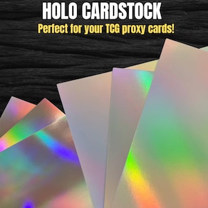 Holografischer Karton A4 für Stellx-Karten — 260g/m², weißer Kern, Regenbogen-Finish