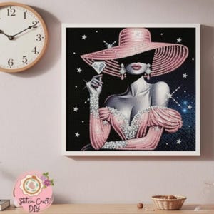 Elegant Lady Diamond Painting - Etsy display picture 2