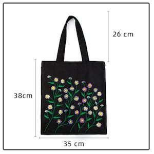 Embroidery Canvas Tote Bag Kit