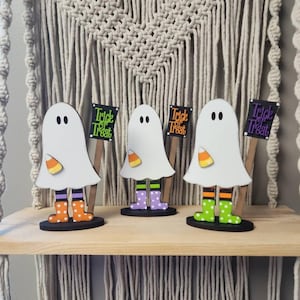 Halloween Tiered Tray Decor: 3D Ghost Sign - Farmhouse Style