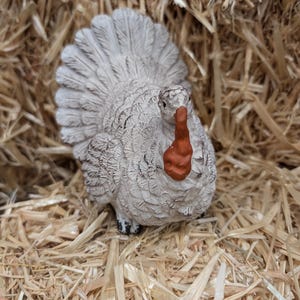 Ceramic white Turkey, tabletop turkey, thanksgiving decor, thanksgiving tray, turkey centerpiece, small fall turkey decor