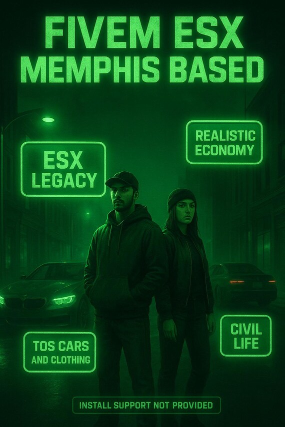 FiveM ESX Memphis Server: TOS Cars, Custom Clothing, Plug & Play
