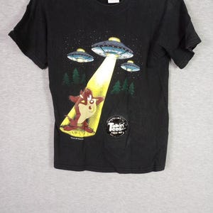 Vintage Taz Women Short Sleeve T Shirt Medium 10/12 Talkin Tees Seabell