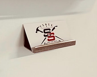 Tarjetero metálico para tarjetas de visita