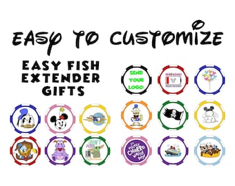 custom DCL Fish Extender Gift UV Printed Poker Chips – Full Color