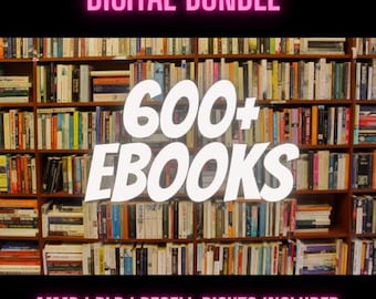 600+ Premium eBooks Bundle | Digital Library, Resell & Personal Use, Instant Download