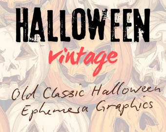 Halloween Vintage Clipart Bundle – 100 Files (70 PNG + 30 JPG)