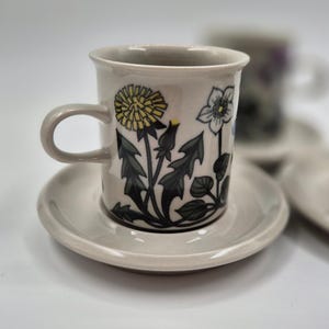 Vintage Arabia Finland Flora koffiekop en schotel - Esteri Tomula