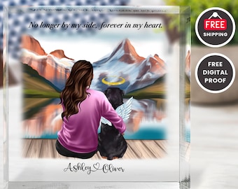 Personalized Pet Memorial Plaque: Custom Acrylic Keepsake For dog Owner