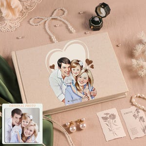 Family Photo Album Scrapbook,Personalized Gifts,Slip in Photo Album,Gift for family,Family Memorial Keepsake,10 blank pages with 20 sides.