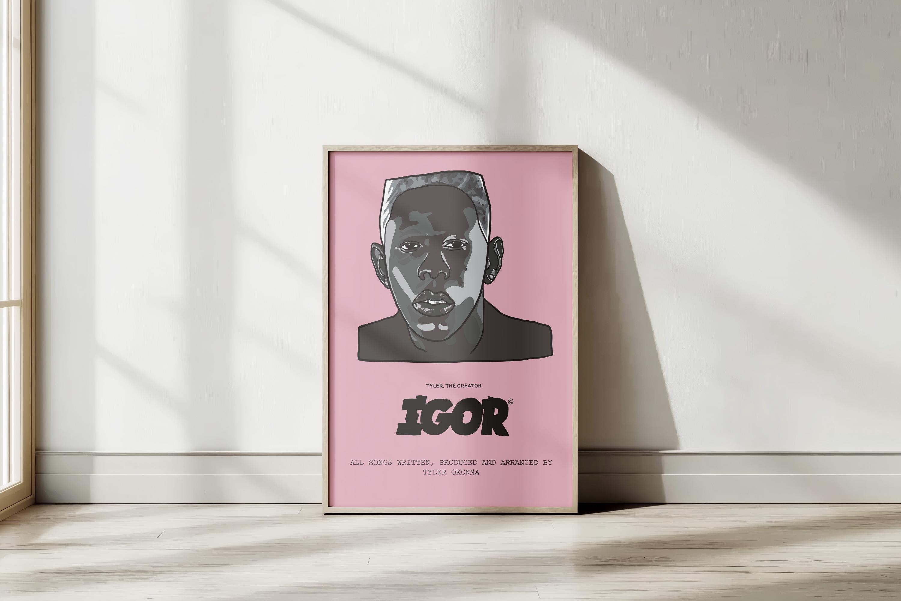 Tyler the creator ポスター ZXETY Tyler The Creator Poster: FLOWER BOY Album Cover, Canvas