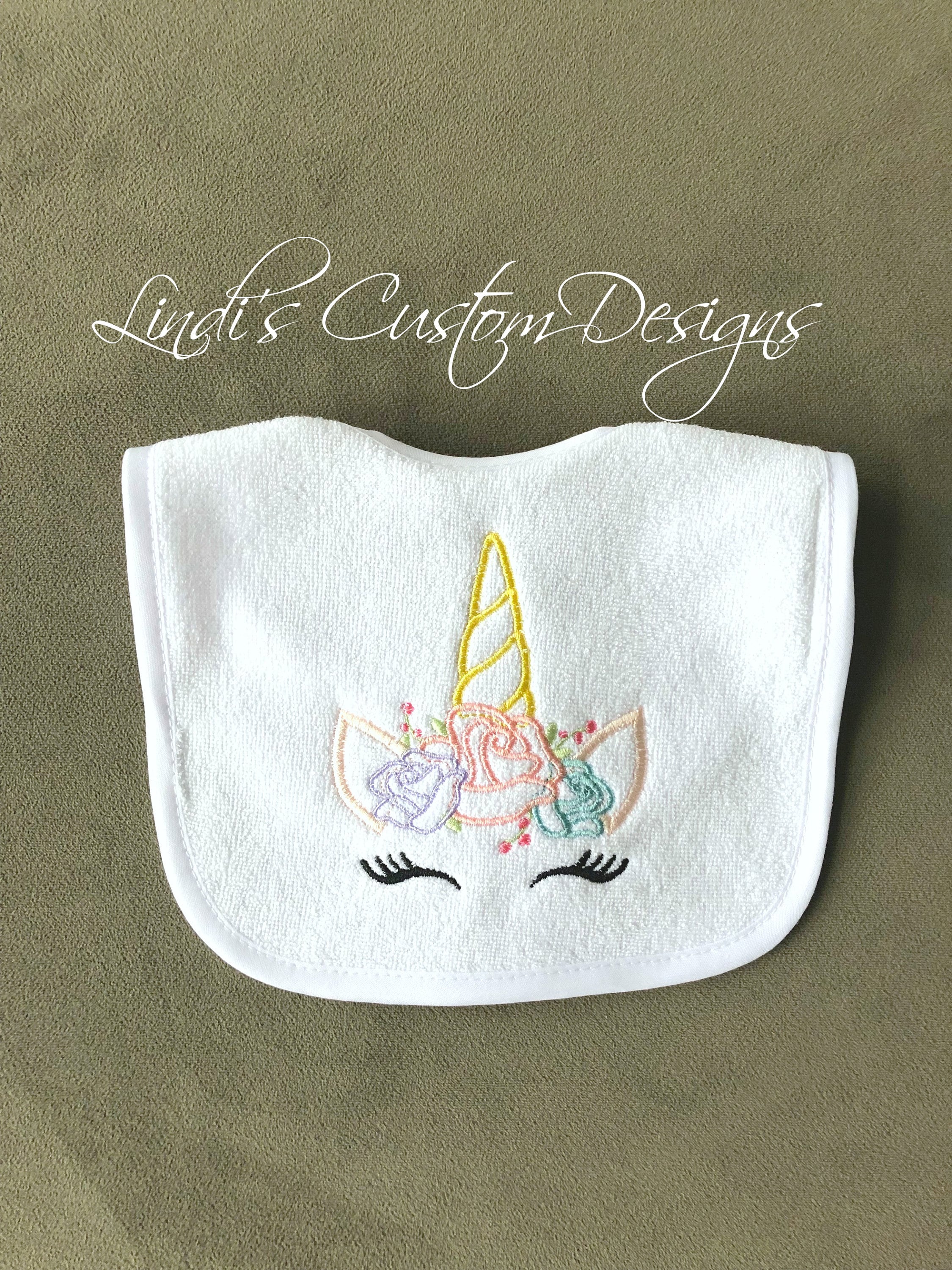 embroidered bibs